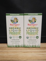 Lot of 2 Mary Ruth’s Organic Liquid Probiotic 2 oz Bottles. Exp 12/2025