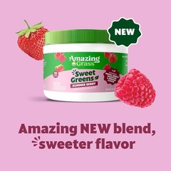 Amazing Grass Sweet Greens and Superfoods Powder – Summer Berry Flavor – 5.29 oz