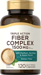 Psyllium 760mg/Oat Bran 700mg/Apple Pectin 40mg Triple Fiber Complex 120 Caps