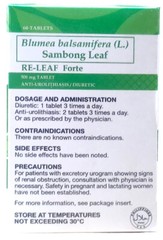 2x 60 (120) Capsule/Tablet Boxes Of Sambong Releaf 500mg Freshest Inventory