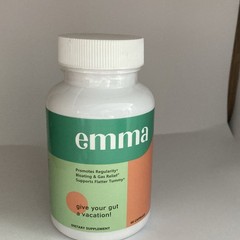 emma Dietary Supplement Capsules for Bloating & Gas Relief, 60 Count