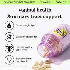 Lemme Purr Vaginal Probiotics pH Odor UT Support 60 Veg Caps