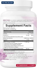 Micro Ingredients Multi Collagen Pills for Women & Men, 240 Capsules | Type I, I
