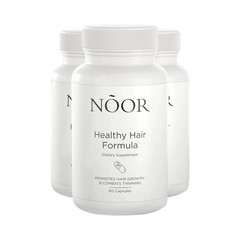 3-Pack NOOR Healthy Hair Formula – NOOR Hair Growth Support Capsules – 180Caps