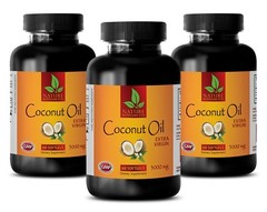 Antioxidant – EXTRA VIRGIN COCONUT OIL 3000mg – anti-aging – healthy skin -3 Bot