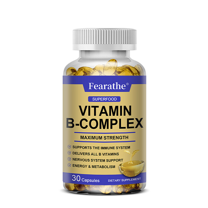 Vitamin B Complex Capsules – Immune System Boost, Nervous System Support