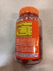 Metamucil Fiber Sugar-Free Orange Gummies Supplement – Pack of 72