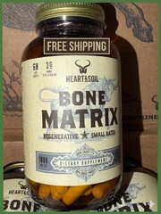 Heart & Soil Grass Fed Bone Matrix Bone & Joint Support 180 Capsules(pack of 4).