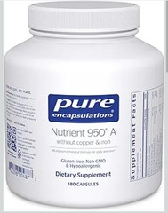 Pure Encapsulations Nutrient 950 Without Copper and Iron 180 Capsules