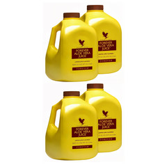 Forever Aloe Vera Gel 4 Pack 33.8oz Each Pure Drink 99.7% Stabilized 4L Total