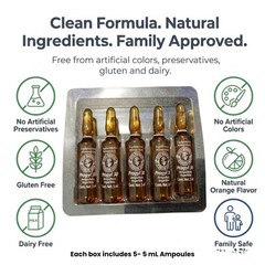 Aderogyl Oral Liquid Vitamins with A, C, D, E, Zinc, 0.03 Fl Oz (Pack of 5)