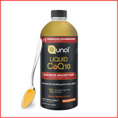 COQ10 Liquid Supplement Antioxidant Heart Health 100mg 90 Servings 30.4oz QUNOL