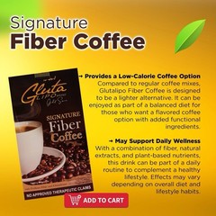 GlutaLipo Gold Series 12-in-1 Fiber Coffee, 10 Sachets