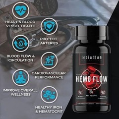 1-3PK Leviathan Nutrition Hemo Flow Nattokinase Supplement For Nitric Oxide