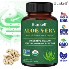 Aloe Vera Vegan Capsules Enhance Immunity Promotes Digestive Health 120 Pills US