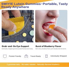 SWIYIE Lutein Gummies – Eye Health Support with Lutein & Zeaxanthin, 60 Gummies