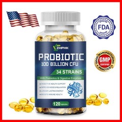 Probiotics with 100 billion CFU efficacy for intestinal digestion health 120pcs