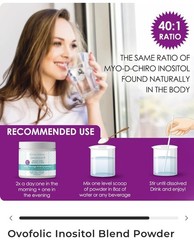 Ovofolic® 60 servings Myo-Inositol & D-Chiro Inositol 40:1 Ratio Elan PCOS women