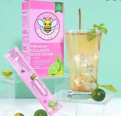 HUBBYBEE Premium COLLAGEN POWDER DRINK CALAMANSI & GREEN TEA (10 sachet/BOX)