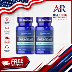 Puritan’S Pride Dhea 50 Mg Tablets, Twin Pack 200 Total Count.
