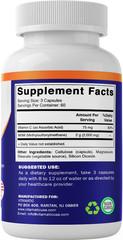 Vitamatic MSM 2000 mg with Vitamin C 75mg per Serving – 180 Veg Capsules-2 Pack