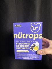 Nütrops Nootropics Gummies Brain Health Focus Energy 200 Gummies 25 Packs
