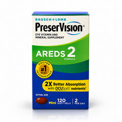Bausch & Lomb PreserVision AREDS 2 All-in-One Product Softgel – 120 Count