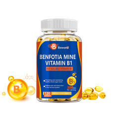 Vitamatic Benfotiamine 300 mg 120 Vegetarian Capsules – Also Called Fat Soluble