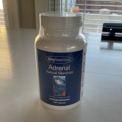 Allergy Research Group Adrenal Support Hypoallergenic 150 Capsules Bovine Tissue