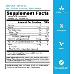 Goli Nutrition Ashwagandha Gummies Supplement Mixed Berry KSM