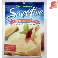 Tropical Mango Smoothie Mix Pack of 6 1.8oz Natural Vitamin C Easy to Make