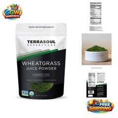 Organic Wheat Grass Juice Powder, 5 Oz – Energizing Detox & Nutrition