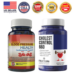 Blood Pressure Support Heart Health & Cholesterol Control 660 Dietary Supplement