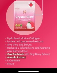 Crystal Glow Lychee 50,000mg Hydrolyzed Marine Collagen Mix – New & Improved