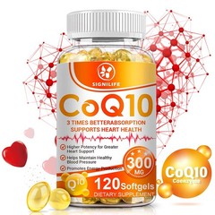 CoQ 10 Coenzyme Q10 Vegan Softgel 300mg Cardiovascular Heart Health 120 Capsule