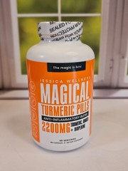 JESSICA WELLNESS Magical Turmeric Pills – 180 Capsules – EX 5/2026 New Sealed