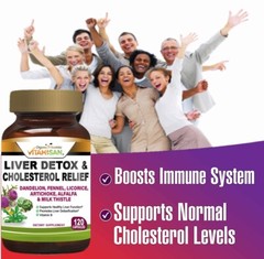 Liver Cleanse Detox Repair – 1,674 MG Milk Thistle Dandelion Support Supplement