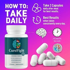 (1 pack) Cure Fight for Memory – CureFight Brain Health Supplement 60ct