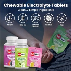 SaltStick Electrolyte FastChews – 60 Count Variety Pack – Chewable Electrolyte