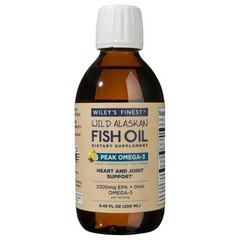 Wiley’s Finest Wild Alaskan Fish Oil Peak Omega-3 8.45 Fl Oz (Pack of 1)