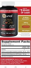 Qunol Ultra CoQ10 Softgels, 100mg, 90 Count Heart Health Supplement