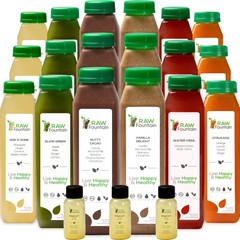 RAW Fountain Juice Cleanse Detox Cold Pressed, PROTEIN, All Natural 1,3,5,7 Day