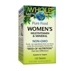Natural Factors Whole Earth & Sea Pure Food Women’s Multivit&Mineral,120Tabs