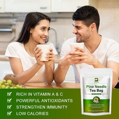 Natural Wild Pine Needle Tea 42 Bags,Rich In Vitamin A&C,Strengthen Immunity