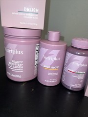 5 Farmasi Products Collagen Powder Coffee Chicory Spirulina And Berry Green