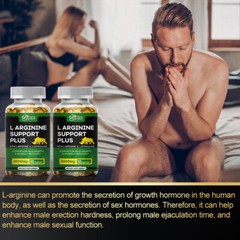 L-Arginine 120 Nitric Oxide,Testosterone Booster,Energy Support Capsules 3000 mg
