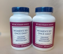 Vitamin Shoppe Women’s 50+ Once Daily Multivitamin 60 Caps 2-pk Bundle Energy