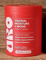 O Positiv Health URO Vaginal Moisture + Mood 60 Support Capsules Exp: 01/27