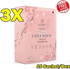 3X KUMIKO Collagen 150,000 mg Vitamins Natural Anti Aging Youthful Brightening