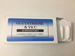 L-Glutathione 500MG & Vit C Suppositories – 15 Count